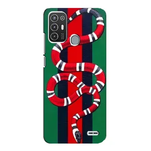 Чохли  GUCCI для ZTE Blade А72 (AlphaPrint) (Gucci змія)