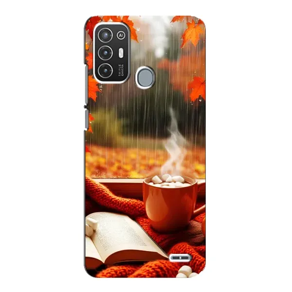 Чехол с принтом «Кофе и дождь» для ZTE Blade A72