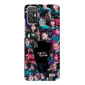 Чехол с принтом «Коллаж Игра кальмара» для ZTE Blade A72
