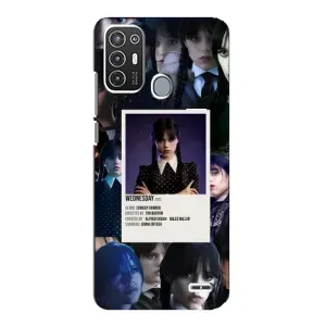 Чохли Венсдей на ZTE Blade A72 Уенсдей (AlphaPrint) (колаж Венздей)