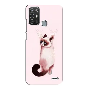Чохол на ZTE Blade А72 з Котиками (VPrint) (Котик падає)