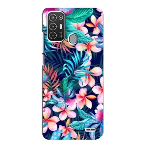 Чохол для ZTE Blade А72 - з принтом (Дизайнерські) (AlphaPrint) (Мальовничі квіти)
