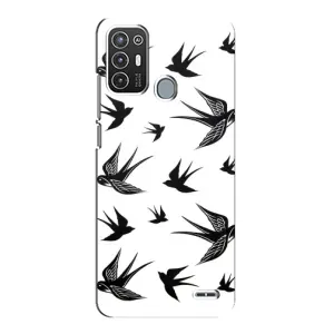 Чохол з пташками на ZTE Blade A72 (VPrint) (Ластівки)