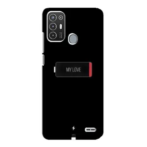 Чехлы для любимой на ZTE Blade А72 (VPrint) (Love battery)