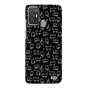 Чохол з принтом для ZTE Blade A72 (AlphaPrint) Модні коти (Маленькі котики)