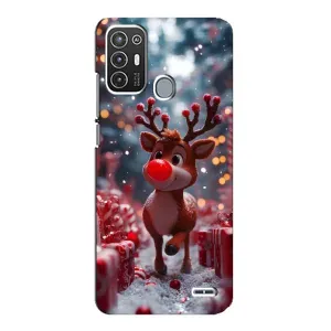 Яскравий чохол для ZTE Blade A72 з Зимові Оленята (Олень серед подарунків)