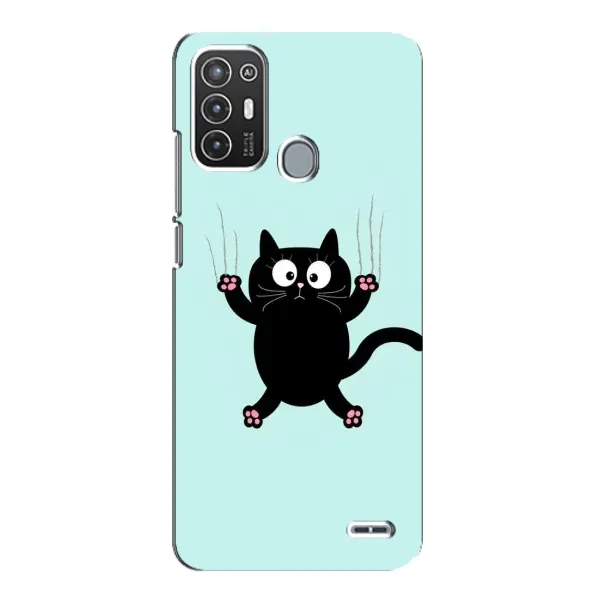 Чехол с принтом «Падающий кот» для ZTE Blade A72