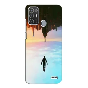 Чохол з людиною павуком для ZTE Blade A72 - (AlphaPrint) (Людина павук)