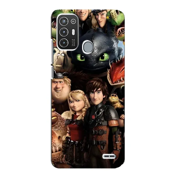 Чехол с принтом «Персонажи дракона» для ZTE Blade A72 Чехол с принтом «Персонажи дракона» для ZTE Blade A72