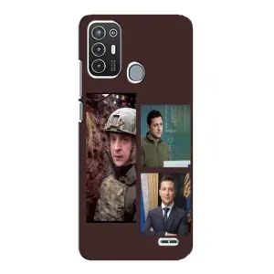 Чохол для ZTE Blade A72 (AlphaPrint - с принтом Зеленського) (Президент)