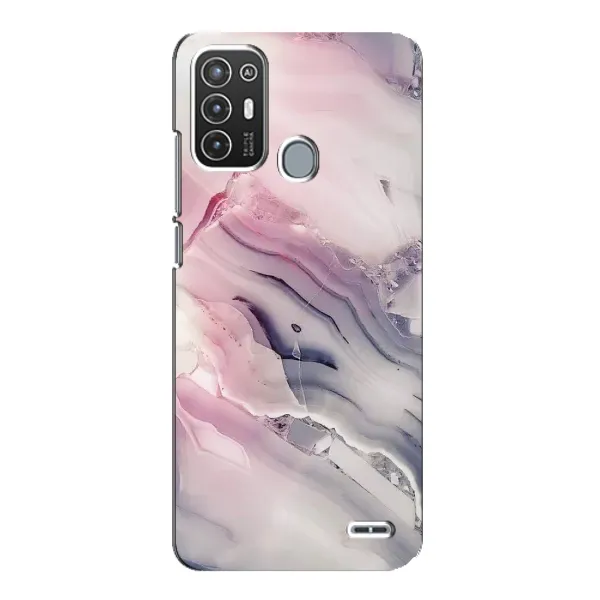 Чохол з принтом «Пурпурний Мрамор» для ZTE Blade A72