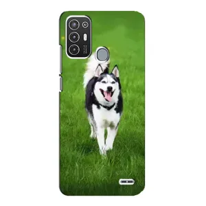 Чохол з Хаскі ZTE Blade A72 - (AlphaPrint) (Радісний Хаскі)