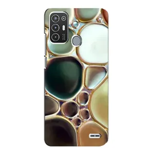 Мраморний чехол на ZTE Blade A72 (VPrint) (Радужний Мрамор)