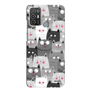 Чохли з Котиками для ZTE Blade A72 (VPrint) (Мальовані котики)
