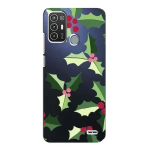 Зимні Чохли для ZTE Blade А72 - прозорий фон (Різдвяний фон)