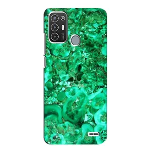 Мраморний чехол на ZTE Blade A72 (VPrint) (Салатовий Мрамор)