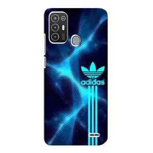 Чохли Адидас для ZTE Blade A72 (AlphaPrint) (Синій Адідас)