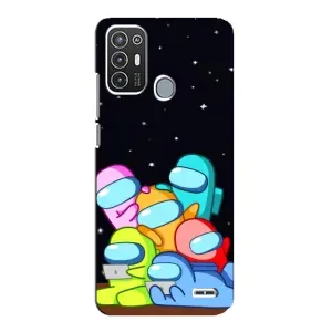 Чохли Амонг Ас для ZTE Blade A72 (AlphaPrint) (Скіни в космосі)