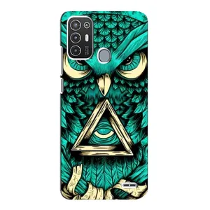 Чохол з пташками на ZTE Blade A72 (VPrint) (Сова з оком)