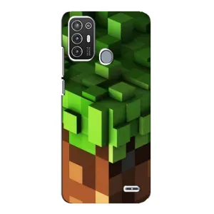 Чохол Майнкрафт на ZTE Blade A72 (AlphaPrint) Minecraft (текстура Майнкрафт)