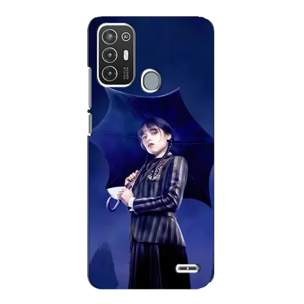 Чехол с принтом «Уэнздей с зонтом» для ZTE Blade A72