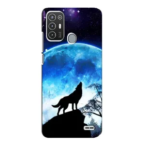 Захисні чохли для ZTE Blade А72 (AlphaPrint) (ХІТ продаж) ВОВК (Вовк на місяць)
