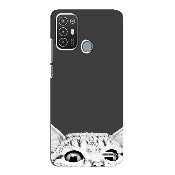 Чохол з принтом «Виглядає котик» для ZTE Blade A72