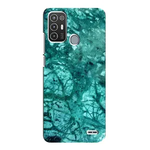Мраморний чехол на ZTE Blade A72 (VPrint) (Зелений мрамор)