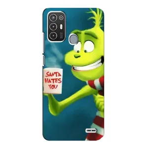Різдвяні Чохли для ZTE Blade A72 (VPrint) (Зелений Грінч)