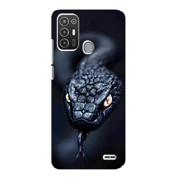 Чехол с принтом «Черная змея» для ZTE Blade A72