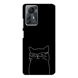 Чохол з принтом «Байдужий кіт» для ZTE Blade A72s
