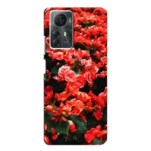 Чехлы с Цветами для ZTE Blade A72s (VPrint) (Цветы красные)