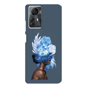 Чехлы (ART) Цветы на ZTE Blade A72s (VPrint) (Цветы на голове)