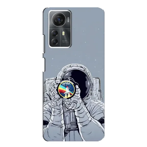 Чехол с принтом «Космонавт фото» для ZTE Blade A72s
