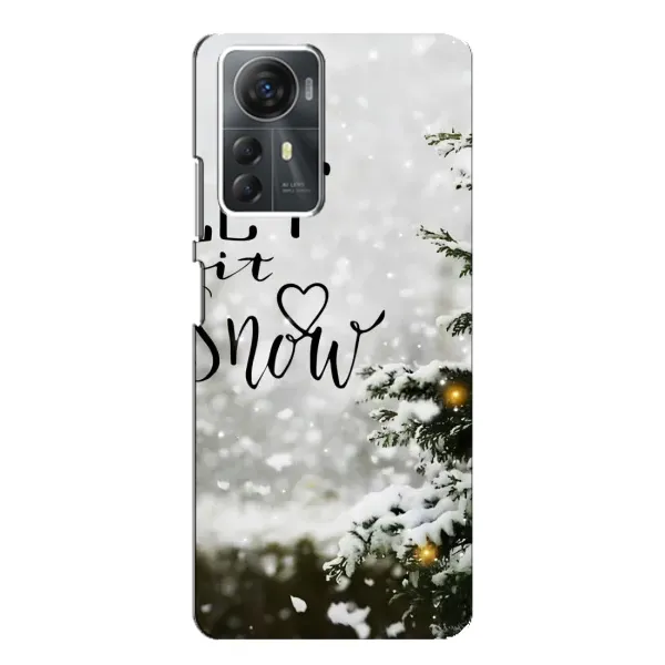 Чехол с принтом «Let it snow» для ZTE Blade A72s
