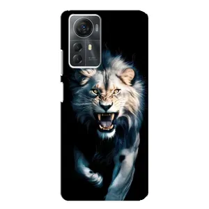 Чехол с картинкой «Хищники» для ZTE Blade A72s (Лев в темноте)