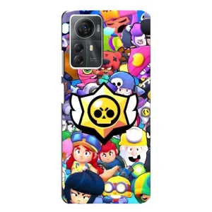 Чехол для ZTE Blade A72s Бравл Старс (VPrint) (Лого Brawl Stars)