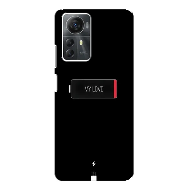 Чехол с принтом «Love battery» для ZTE Blade A72s