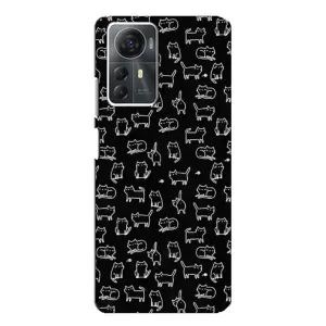 Чехол с принтом для ZTE Blade A72s (AlphaPrint) Модные коты (Меленькие котики)
