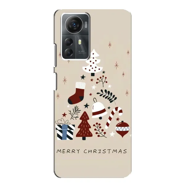 Чехол с принтом «Merry Christmas» для ZTE Blade A72s