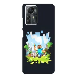 Чохол з принтом «персонажі Minecraft» для ZTE Blade A72s