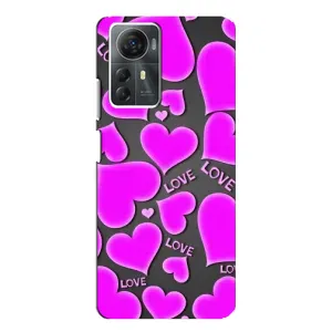 Чехлы для любимой на Зте А72с (VPrint) (Pink hearts)
