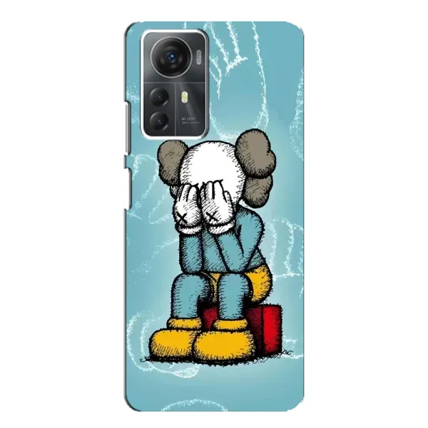 Чехол с принтом «Плач Bearbrick» для ZTE Blade A72s
