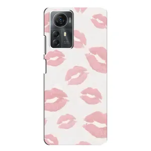 Чохол з розовим принтом для ZTE Blade A72s (Рожеві губи)