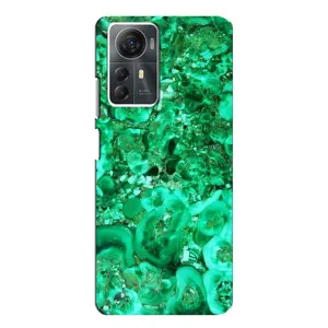 Мраморный чехол на ZTE Blade A72s (VPrint) (Салатный Мрамор)