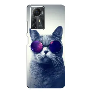 Чехол с принтом для ZTE Blade A72s (AlphaPrint) Модные коты (Стильный кот)