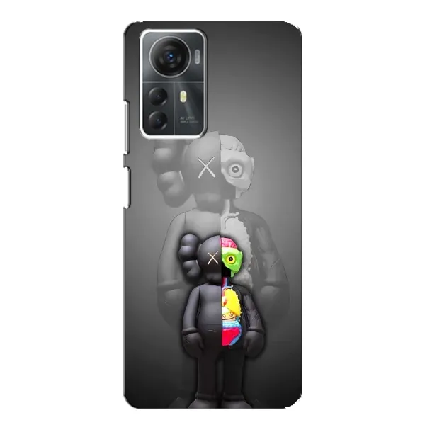 Чехол с принтом «Тело Bearbrick» для ZTE Blade A72s
