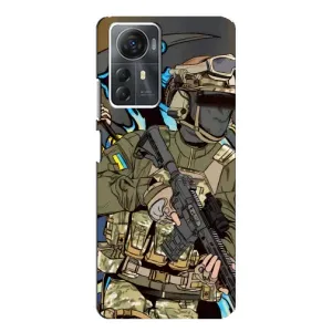 Чехлы с картинкой ЗСУ для ZTE Blade A72s (AlphaPrint) (Воїн ЗСУ)
