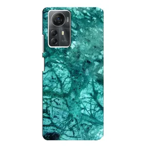 Мраморный чехол на ZTE Blade A72s (VPrint) (Зеленый мрамор)