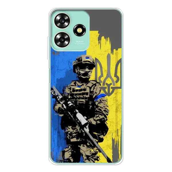 Чехол с принтом «АРТ солдат» для ZTE Blade A73 Чехол с принтом «АРТ солдат» для ZTE Blade A73